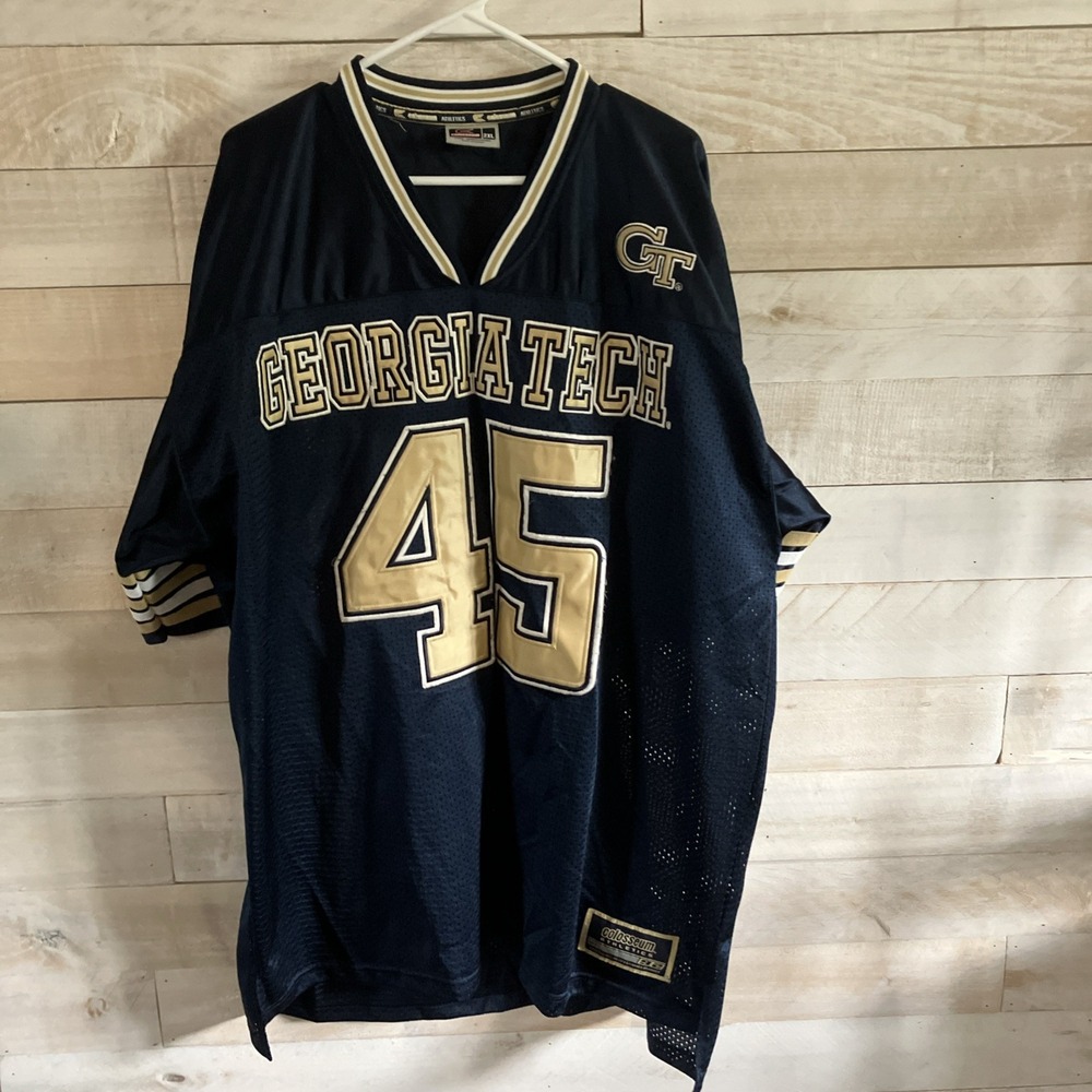 VTG Georgia Tech Yellow Jackets Football Jersey Men's XXL Blue Colosseum #45